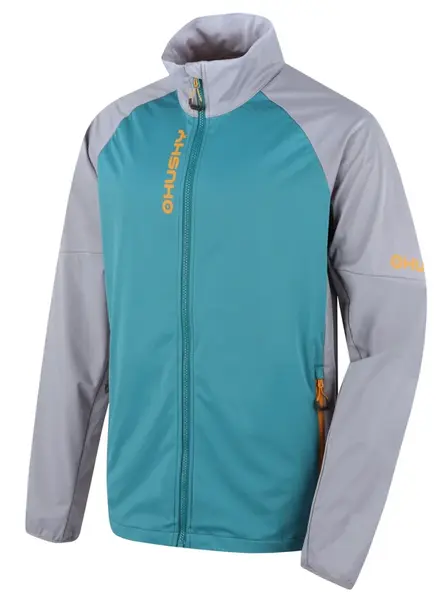 Husky Suli M XL, grey/mint Pánská softshell bunda