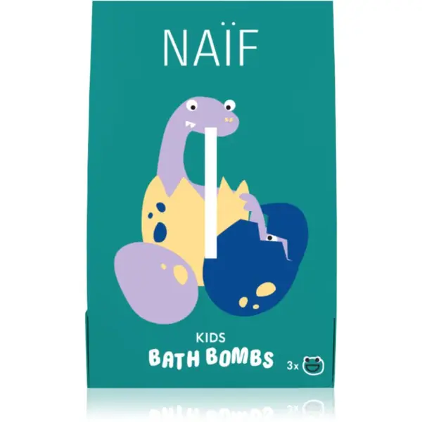 Naif Kids Bath Bombs bomba do kúpeľa 3x40 g