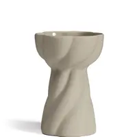 Váza Twist Bulb 12cm, barva písková - COOEE
