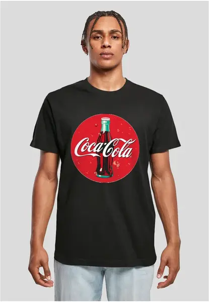 Men's T-shirt Logo Coca Cola Bottle black