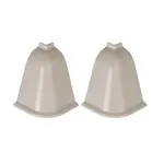 Roh vnější pro lištu k pracovní desce BL44 mramor latina 136