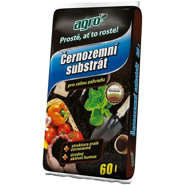Agro černozemní substrát pro celou zahradu 60 l
