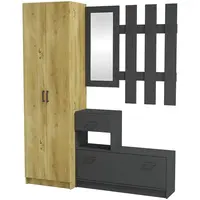 Předsíňová stěna Cora wotan/černá