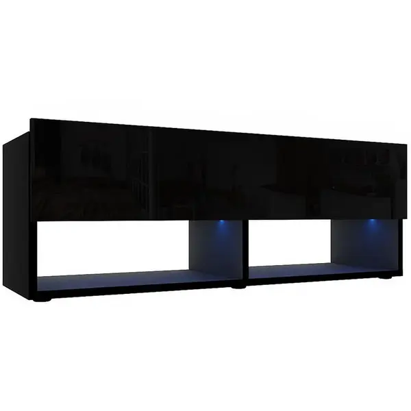 Tv stolek Izumi 105 BL černá mat/lesk