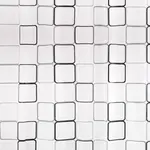 Závěs Peva Malta 2 černý/bílý 180x200 Bisk