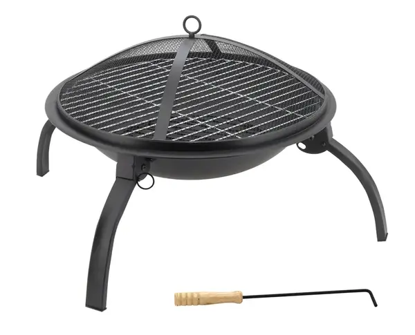 Ohniště s grilovací mřížkou VESUV 48 cm s poklopem CT13004