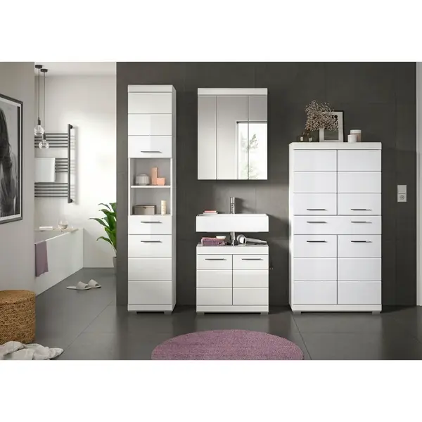 MID.YOU KOUPELNA vysoce lesklá bílá