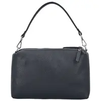 Dámská kožená kabelka na rameno tmavě modrá - Delami Vera Pelle Sussan