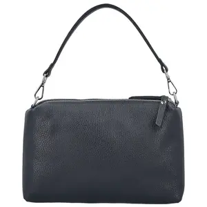 Dámská kožená kabelka na rameno tmavě modrá - Delami Vera Pelle Sussan