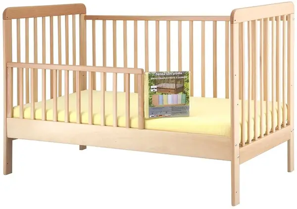 Froté prostěradlo do postýlky 70x140cm - žlutá