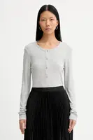 Tričko s dlouhým rukávem MUNTHE GRACE šedá barva, 247112324769