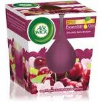 Air Wick Essential Oil Mountain Berry Blossom vonná sviečka 105 g
