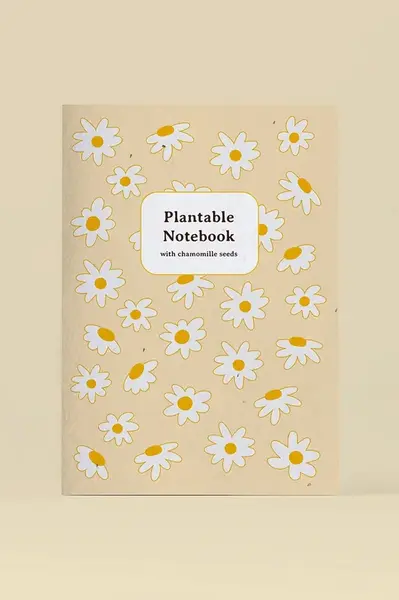 Zápisník so semienkami harmančeka na pestovanie RESETEA 14,8 x 21 cm