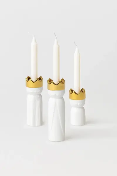 Sada vánočních svícnů Raeder 3-pack bílá barva