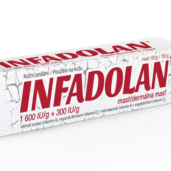 Infadolan 1600 IU/g + 300 IU/g mast 100 g
