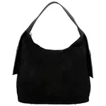 Módní dámská kožená kabelka na rameno Beatrix, černá