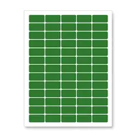 Samolepicí etikety 38 x 21,2 mm, 65 etiket, A4, 20 listů, zelené