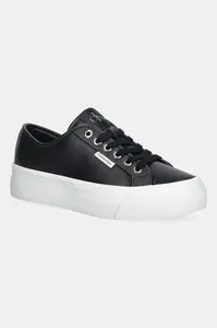 Tenisky Calvin Klein VULC FLATF LACE UP LTH CK