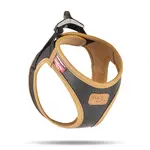 Curli Postroj pro psy z jablečné kůže Black S, 4-7 kg
