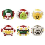 6Pcs 6 Styles Christmas Hand Drawn Acrylic with Enamel Beads