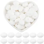 100Pcs Rondelle Silicone Focal Beads