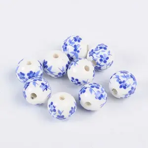 Handmade Printed Porcelain Beads