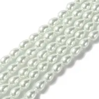 Glass Pearl teardrop