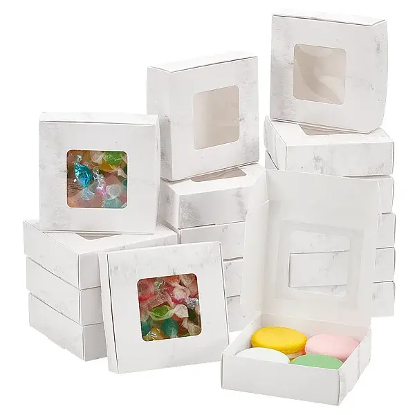 Marble Print Paper Candy Storage Box