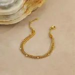 304 Stainless Steel Micro Pave Cubic Zirconia Multi-strand Bracelets