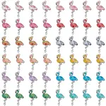 48Pcs 12 Colors Alloy Enamel Connector Charms
