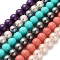 Round Shell Pearl Beads Strands