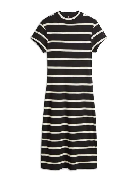 TOMMY HILFIGER Šaty  čierna / biela