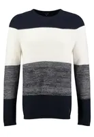 Key Largo Sveter 'Jogi'  námornícka modrá / modrá melírovaná / biela