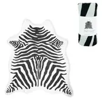 Osuška ZEBRA 146 x 150 cm černobílá, 100% polyester