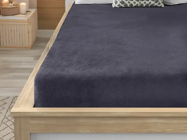 Prostěradlo mikroplyš SOFT BRONE 90x200 cm antracitově šedé