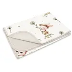 Obojstranná letná deka, bavlna + jersey 100x75cm, Kocúrik a púpava - biela, béžová