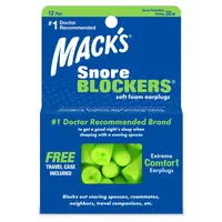 MACKS Snore Blockers špunty do uší 12 párů