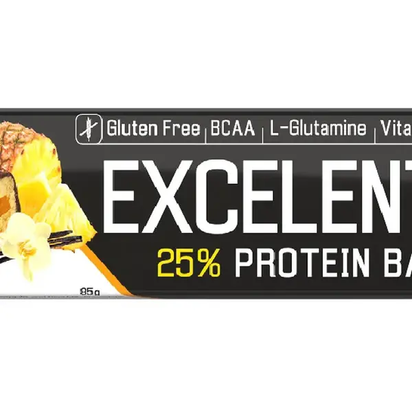Nutrend Excelent Protein Bar vanilka s ananasem v mléčné čokoládě 85 g