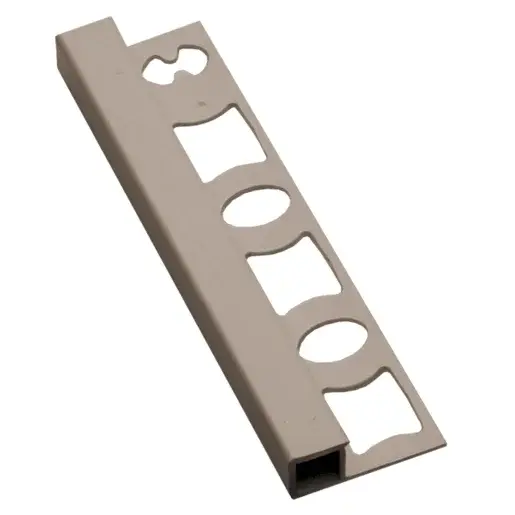 Lišta ukončovací "hranatá" Profil-EU bahama, PVC, dĺžka 250 cm, výška hrany 10 mm, LH102501