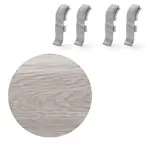 Spojka k soklu Naturel Gladstone sivý , PVC dĺžka 0,5 cm, výška hrany 56 mm, NATNGTFG8