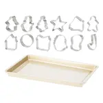 Sada plechu a vykrajovátek na perníčky 13 ks