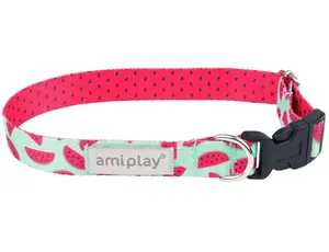 Amiplay Obojek nastavitelný BeHappy Watermelon - M