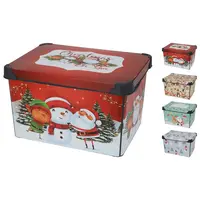 Úložný box s víkem VÁNOCE assort 22 l