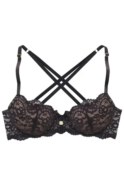 LASCANA Podprsenka  béžová / čierna