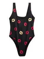 Rockett St George Jednodielne plavky  svetložltá / červená / čierna