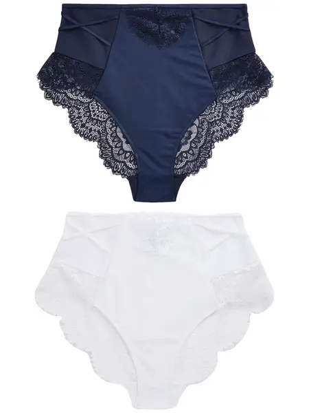 Next Nohavičky  námornícka modrá / biela