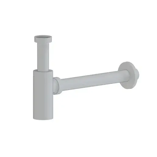 Umývadlový sifón SAT Project 5/4 DN32 biela mat plast SATSIFMPLWM