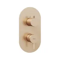 Ravak Espirit sprchová a vaňová batéria bez podomietkového telesa ružové zlato kartáčovaný X070357