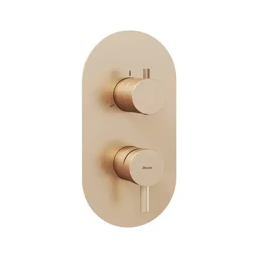 Ravak Espirit sprchová a vaňová batéria bez podomietkového telesa ružové zlato kartáčovaný X070357
