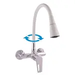 RAV SLEZÁK Colorado drezová batéria so silikónovým ramienkom 150 mm šedá / chróm co202.5/13s CO202.513S